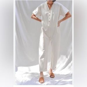 Cream jumpsuit